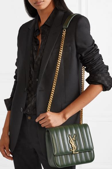 medium vicky ysl|Saint Laurent Vicky Medium Monogram YSL Quilted Shoulder Bag.